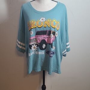 Ford Blue and Pink Graphic Tee Short Sleeve